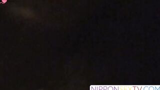 NipponSexTV.com - Hot Japanese babe enjoys rubbing her juicy pussy alone