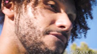 Tony Genius raw breeds black bear Micah Martinez by the poolside