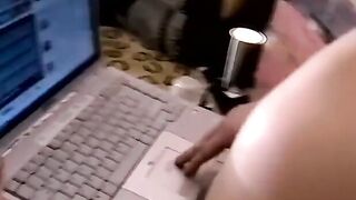 JoeSchmoeXXX.com - Super hot amateur Blaze wanks his hard cock while smoking