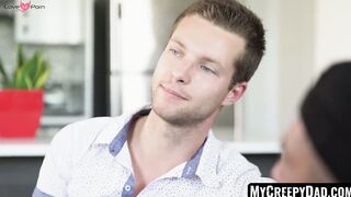 MyCreepyDad.com - Wild stepdad's cock sucking and raw anal invasion of cute twink