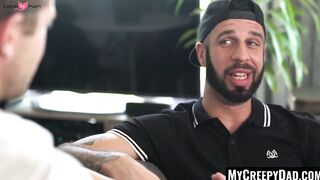 MyCreepyDad.com - Wild stepdad's cock sucking and raw anal invasion of cute twink