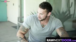 RawNextDoor.com - Logan Cross and Steve Rogers's dick riding party begins with a bang