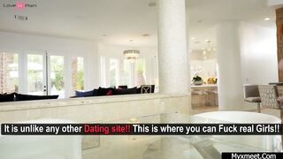 One Babe, Two Dicks & A Glass Table