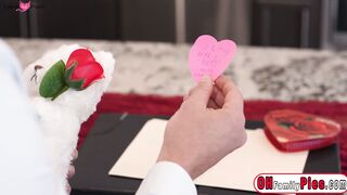 Valentines day gift by big tits teen