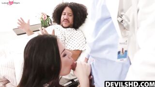 DevilsHD.com - Will Pounder and I try different sex positions while my boyfriend watc