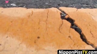 NipponPissTV.com - Panties become really wet after Japanese babe pisses herself openl