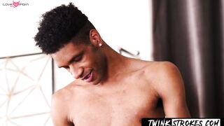 TwinkStrokes.com - Bent over cutie enjoys his raw butthole stretched and plowed by tw