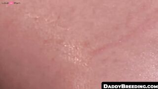 DaddyBreeding.com - Exhibitionist daddy pounding fat dicked young twink until he grun