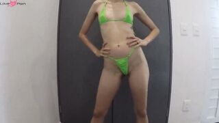 Micro Bikini Latina Teen on Webcam