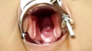 Asian Amateur Uses Huge Dildos