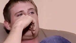 JoeSchmoeXXX.com - Horny cute twink Keith jerks his fat meat for some cash
