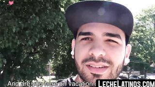 LecheLatinos.com - Colombian straight stud unleashes a facial blast on a spitroasted
