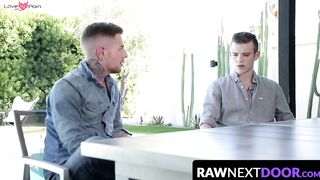 RawNextDoor.com - Gay Scott Finn's eagerness to suck off hung twink Danny Gunn