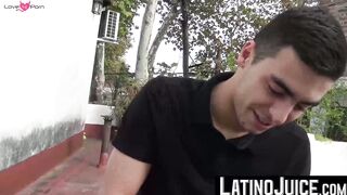 Having memorable threesome session with young horny dudes Gonzo and Cano