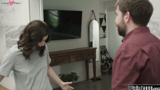 Wife is helped by professionals touches