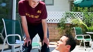 Attractive butt buddies have steamy anal pounding session