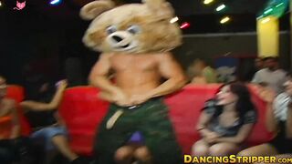 Amateur CFNM chicks pounded hardcore at kinky stripper party