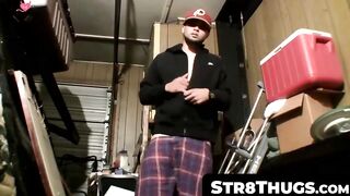 Str8Thugs.com - Cute American twink's garage-set jerk off session with a cumshot fina