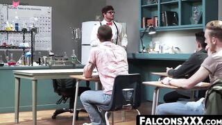 FalconsXXX.com - Inked stud pounding a guy's hole after rimming and cock sucking exci