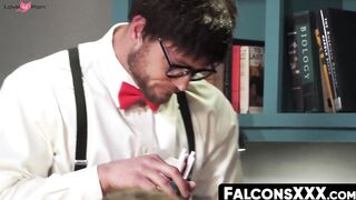 FalconsXXX.com - Inked stud pounding a guy's hole after rimming and cock sucking exci