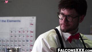 FalconsXXX.com - Inked stud pounding a guy's hole after rimming and cock sucking exci