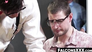 FalconsXXX.com - Inked stud pounding a guy's hole after rimming and cock sucking exci