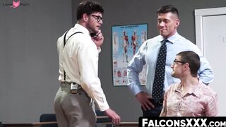 FalconsXXX.com - Inked stud pounding a guy's hole after rimming and cock sucking exci